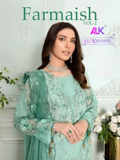 Farmaish Vol 2 By Al Khushbu Designer Partywear Pakistani Salwar Kameez Collection